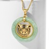 Ross-Simons Jade Tiger Head Pendant Necklace in 18kt Gold Over Sterling Size 18 - 4 of 4