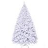 Tangkula 9ft White Christmas Pine Tree Hinged Artificial Decoration w/ 2132 Tips & Metal Stand - 4 of 4