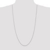 Black Bow Jewelry 1.75mm 10k White Gold Solid Diamond Cut Rope Chain Necklace - 2 of 4