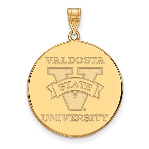 Black Bow Jewelry 14k Yellow Gold Valdosta State Blazers NCAA Extra Large Pendant - 1 of 3