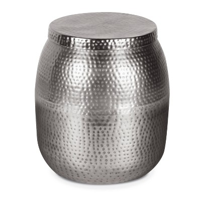 Lucas Side Table Matte Nickel - Poly & Bark