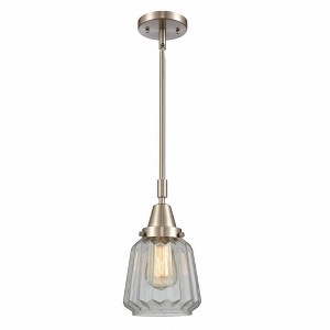 Chatham - 1 Light Stem Hung Mini Pendant In Art Deco Style-9.13 Inches Tall and 7 Inches Wide - 1 of 1