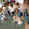 Rug Washable Extra Large for Living Room Non-Slip Non-Shedding Vintage Rug Carpet for Bedroom, Faux Wool for Kids Nursery Dorm - 3 of 4