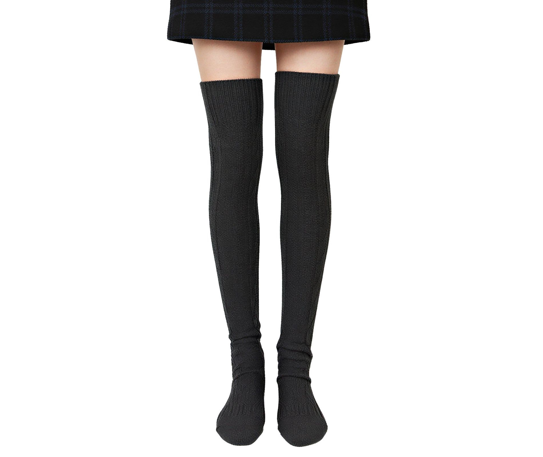 Wrapables Winter Warm Over the Knee Thigh High Long Boot Socks