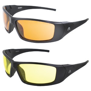 2 Pairs of Alpha Omega AO2 Safety Motorcycle Sunglasses - 1 of 4