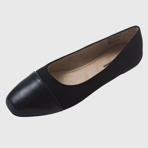 Alpine Swiss Tory Womens Square Toe Ballet Flats Cap Toe Slip On