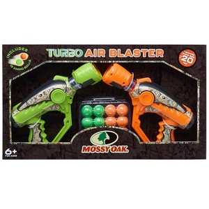 Mossy Oak Turbo Air Blasters 2-Pack – 12 Foam Balls, Pump Action, 20ft Range, 6+ - 1 of 4