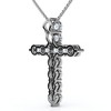Pompeii3 1.25Ct Diamond Cross 14k Gold 18" Necklace 1" Tall Lab Created - 3 of 4
