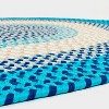 Colonial Mills Kingston Braid - Aqua 3 Ft x 5 Ft Oval Rug Indoor/Outdoor 100% Polypropylene - 3 of 4