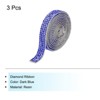 Unique Bargains Self-Adhesive DIY Crafts Decorations Crystal Rhinestone Diamond Ribbon 3 Rolls - 3 of 4
