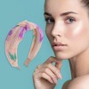 Unique Bargains Exquisite Printed Crumpled Knot Headband 1 Pc - 2 of 4