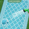 Reversible Rug, Waterproof Geometric Mat for Patio, Deck & Picnics - 4 of 4