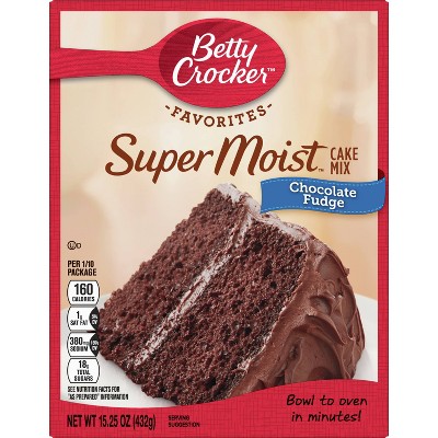 Betty Crocker Super Moist Chocolate Fudge Cake Mix - 15.25oz