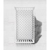 Bacati - Stars Gray Ikat Muslin 100 percent Cotton Universal Baby US Standard Crib or Toddler Bed Fitted Sheet - 3 of 4