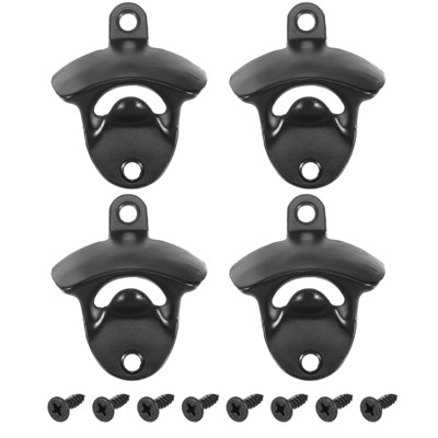 Unique Bargains Iron Wall Mounted Beer Soda Bottle Opener for Home Bar Party
