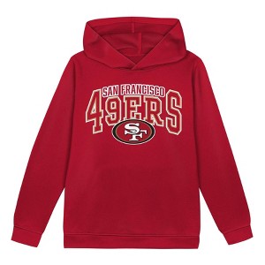 NFL San Francisco 49ers Toddler Boys' Poly Fleece Hooded Sweatshirt - 1 of 1