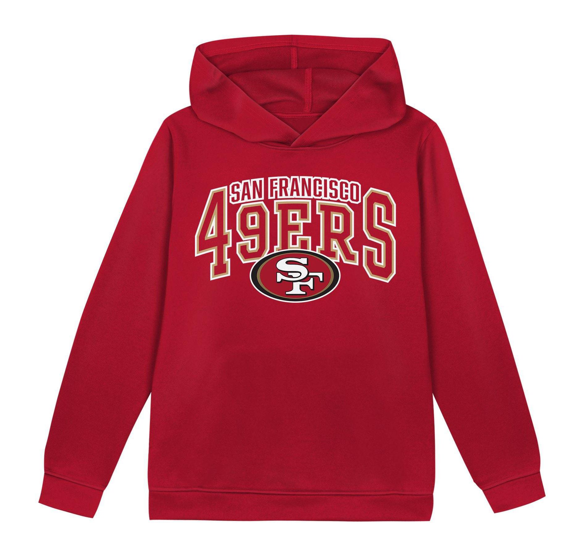 NFL San Francisco 49ers Toddler Boys' Poly Fleece Hooded Sweatshirt