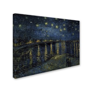 Trademark Fine Art -Vincent van Gogh 'The Starry Night II' Canvas Art - 1 of 3