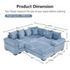 Aukfa Oversized Cloud Modular Corduroy Sofa Sectional with Ottoman - Reversible Deep Seat Couch for Living Room - 4 of 4