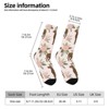 Great Dane Floral Dog Women Printed Crew Socks Funny Funky Socks Soft Polyester Novelty Gifts for Artists Men - 2 of 4