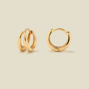 Made By Mary | Split Huggie Hoop Earrings - 1 of 4