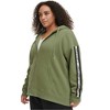 Calvin Klein Womens Running Logo Tape Hoodie Sweatshirt - 2 of 3
