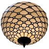 Amora Lighting Tiffany-Style Jewel 2-Light Semi-Flush Ceiling Fixture 13 Inch - 4 of 4