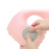 Unique Bargains Inflatable Travel Pillow Press to Inflate for Airplane Train Office - 3 of 4