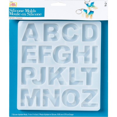 Mod Podge Silicone Mold Alphabet: DIY Art Kit for Crafting, Silicone Letter Molds, Ages 13+