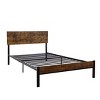 DOMETOUR Twin Size metal bed Sturdy System Metal Bed Frame,Modern style and comfort to any bedroom,black - 3 of 4