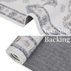 Boho Vintage Floral Distressed Printed Area Rug Low Pile Washable Non Slip Stain Resistant Non Shedding Floor Mat for Living Room Bedroom - 4 of 4