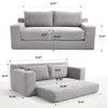 Kumasinova Convertible Sofa Bed, Corduroy Loveseat Sofa– Zero Assembly, Steel-Reinforced Frame, Memory Foam, Couch for Living Room - 3 of 4