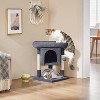 23.5in Cat Tree Tower, Cat Condo with Sisal-Covered Scratching Posts, Cat House Activity Center Furniture - 3 of 4