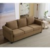 NicBex Convertible Sleeper Chair,81.5" Pull-out Sofa Bed with Adjustable Backrest,Couches with Foam Mattress for Living Room,Beige/Brown/Dark Gray - 2 of 4