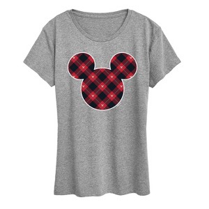 Women's - Disney - Argyle Mickey Short Sleeve Graphic T-Shirt - 1 of 4