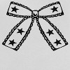Rerun Island Women's Stars Black Bow Short Sleeve Graphic Cotton Retro Vintage Ranger Baby Tee - White Caviar M - 2 of 4