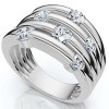 Pompeii3 14K White Gold 1ct Real Diamond Right Hand Ring - 3 of 4