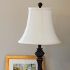 Vynxaria Lampshades: White Bell Slant Shade 5"x10"x8" with Washer Fitter - 2 of 4