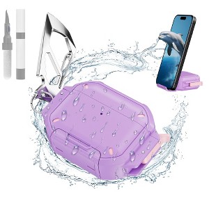 HTUTWOO for AirPods Pro 3 Case, Anti-Scratch Waterproof Hard Shell Cover with Carabiner and Cleaning Kit for AirPods Pro 3rd Gen - 1 of 4