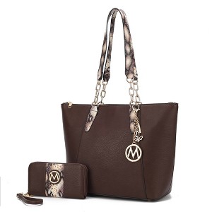 MKF Collection Ximena Women’s Tote Bag with matching Wristlet Wallet by Mia K - 1 of 4