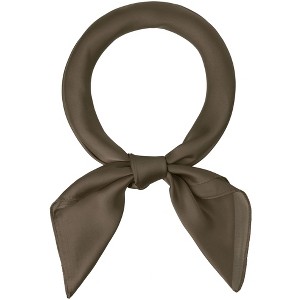 Allegra K Women's Plain Solid Color Square Neck Scarves Neckerchief - 1 of 4