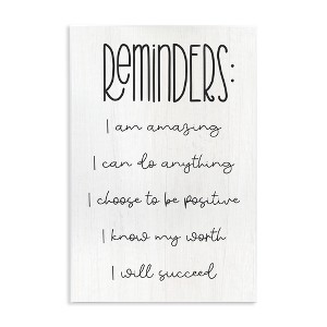 Stupell Industries Positive Self Care Affirmation Reminders, 13" x 19" - 1 of 4