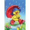 April Showers Duck Spring House Flag Umbrella 28" x 40" Briarwood Lane - 3 of 4