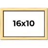 PosterPalooza | Simple Gold Picture Frame - UV Acrylic, Backing Board, Hanging Hardware Included - 2 of 4