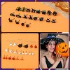 20 Pair Halloween Earrings Set - Bat, Witch, Cat, Skeleton & Ghost Dangle Jewelry for Women, Gothic Costume Accessories - 4 of 4