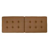 60" Wide Camber Modern Metal and Bonded Leather Bench - Studio Designs Home - 2 of 4