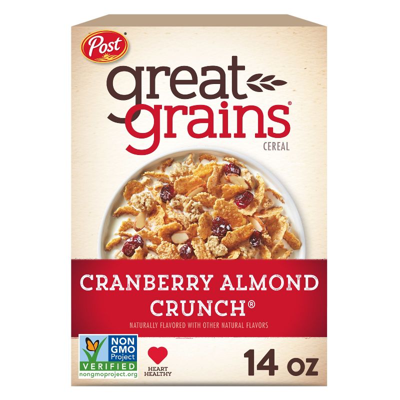 Great Grains Cranberry Almond Crunch Breakfast Cereal - 14oz - Post, 1 of 21