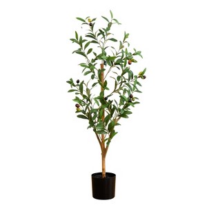 HomeStock  6.3 ft. Artificial Olive Tree in Pot for Indoor/Outdoor - 1 of 4