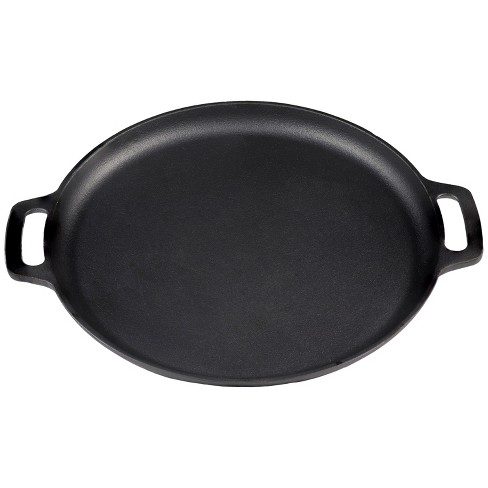 Cast Iron Pizza Pan-14 Inches Skillet for Cooking, Baking, Grilling-Durable  by Home-Complete