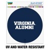 University of Virginia Alumni Automotive Car Window Locker Circle Bumper Sticker - 2 of 4
